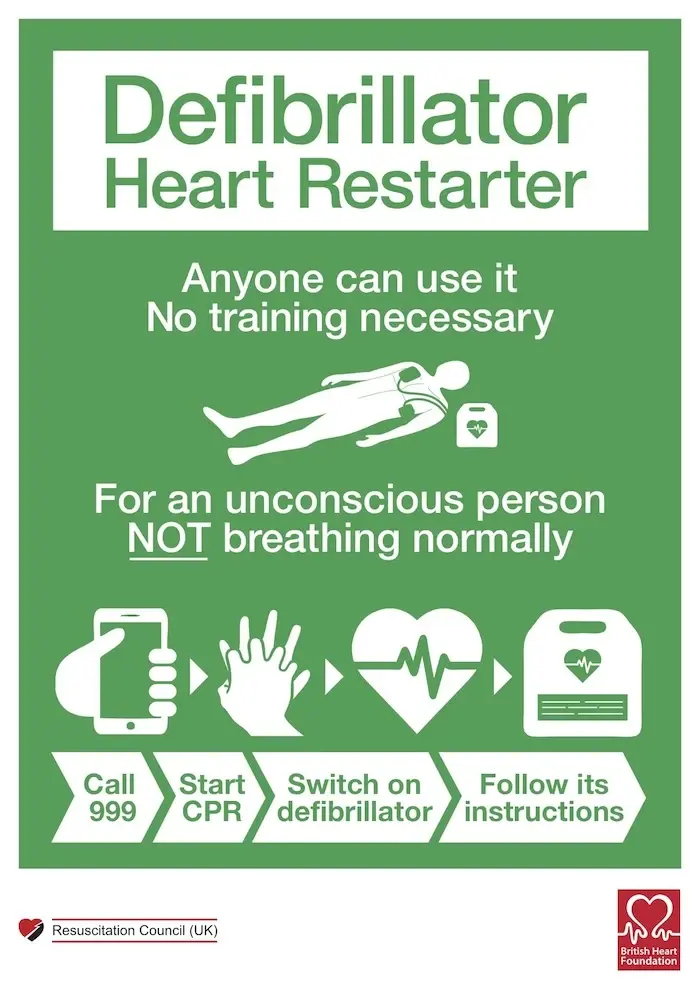 Defibrillator Heart Restarter Poster